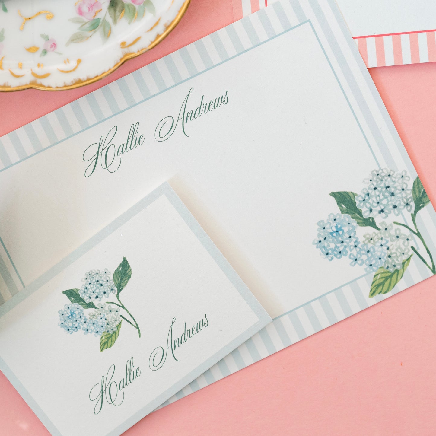 Hydrangea Border Stationery