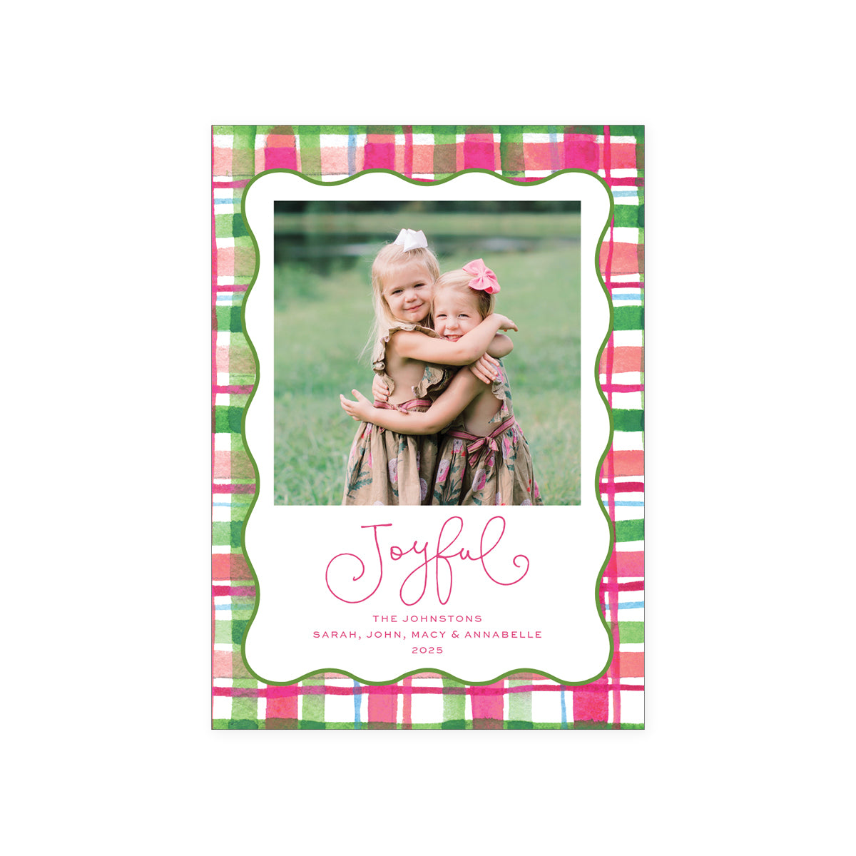 Plaid Holiday Card