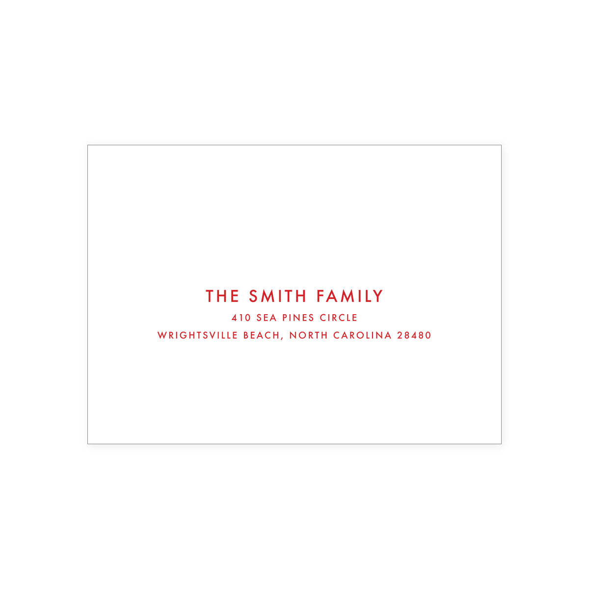 Stripe Border Holiday Card