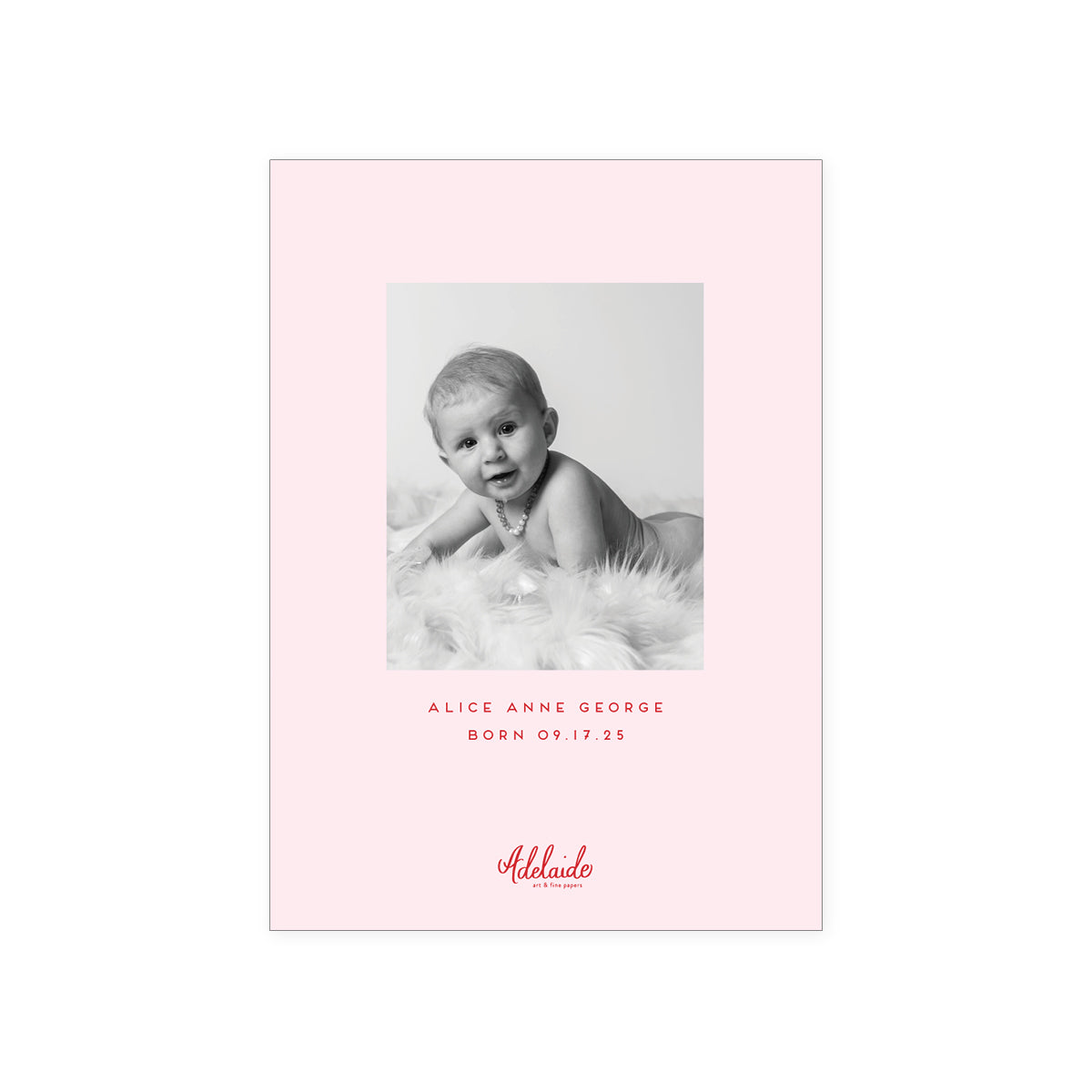 Stripe Border Holiday Card