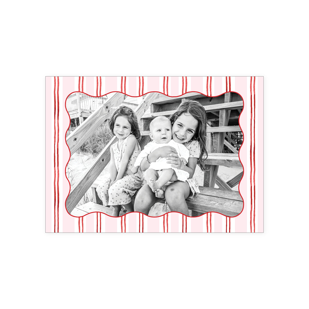 Stripe Border Holiday Card