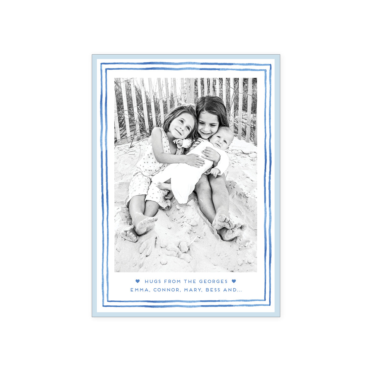 Stripe Border Holiday Card