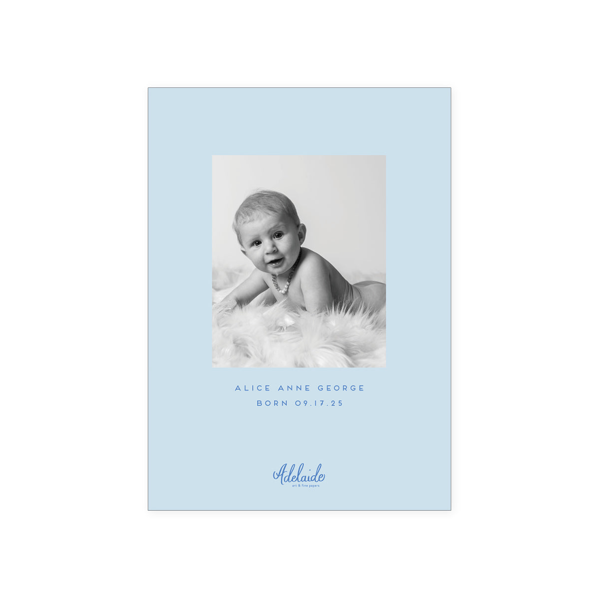 Stripe Border Holiday Card