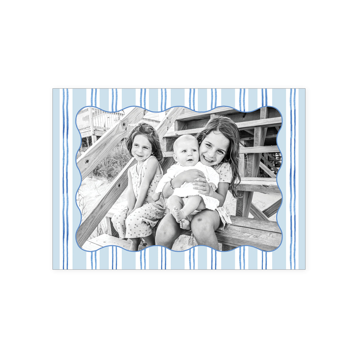Stripe Border Holiday Card
