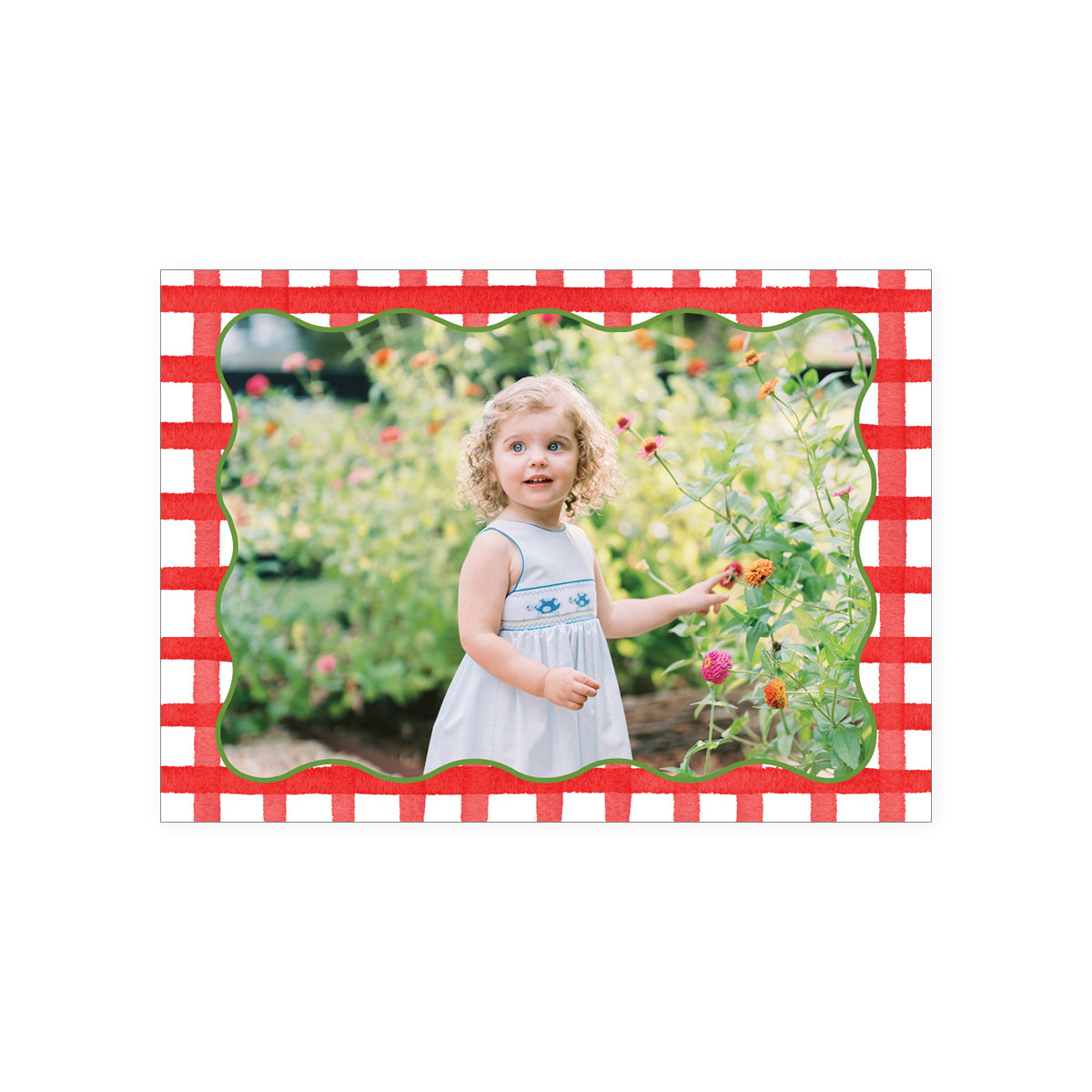 Plaid Doodle Holiday Card