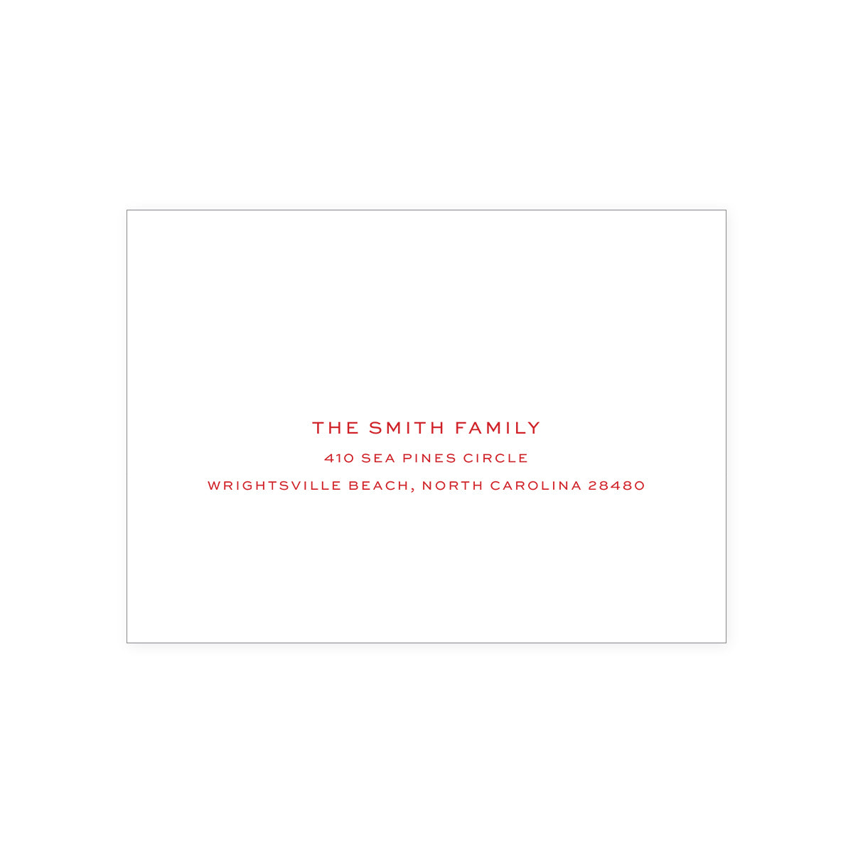 Holly Stripe Holiday Card