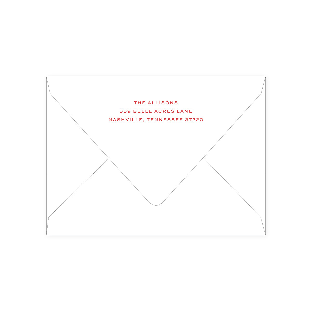 Poinsettia Border Holiday Card