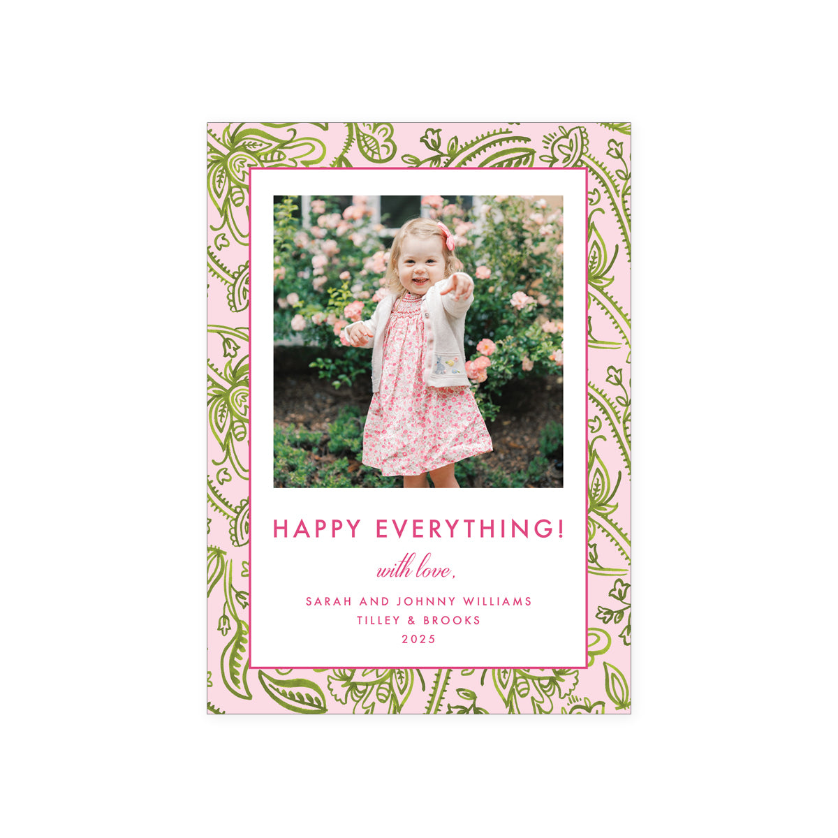 Paisley Holiday Card