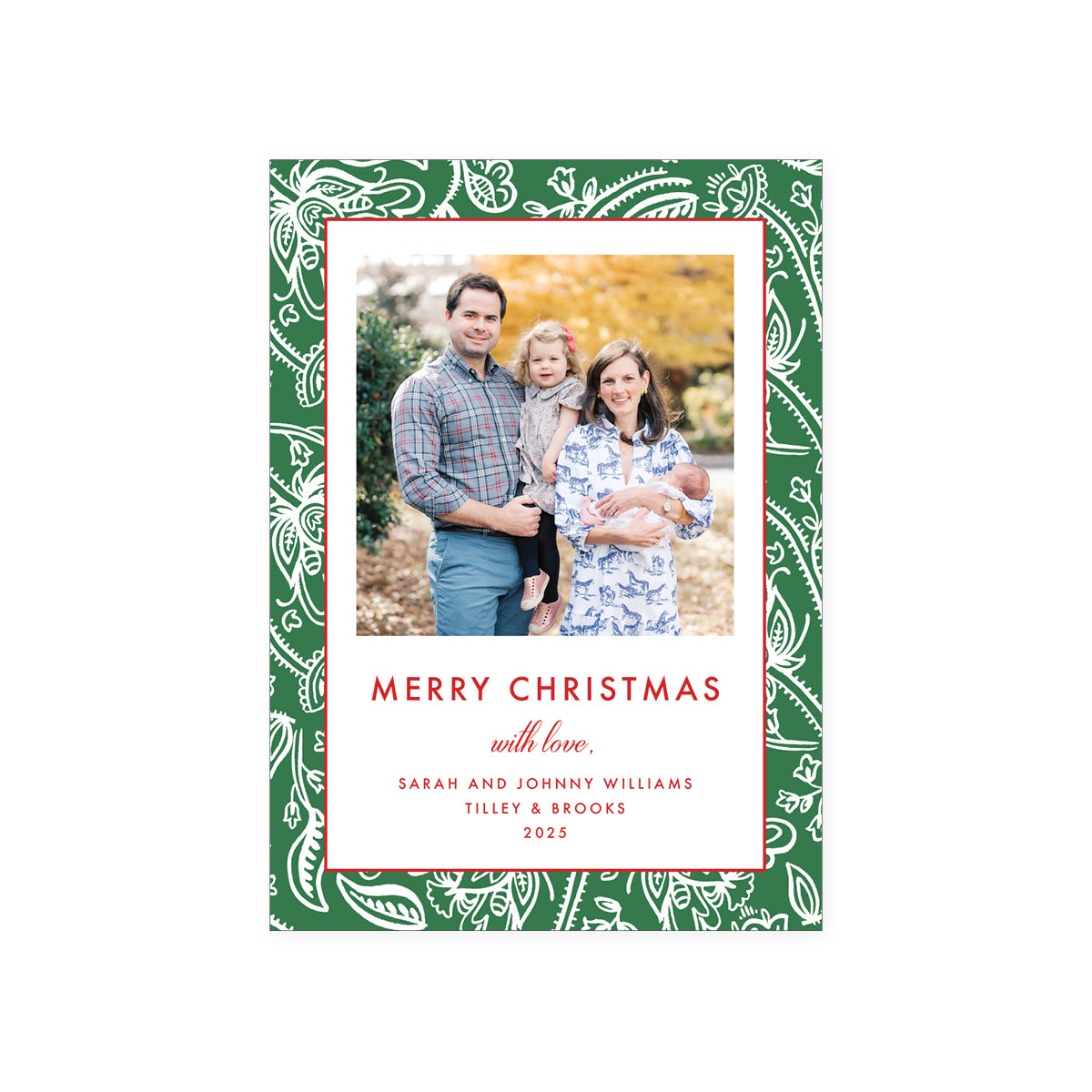 Paisley Holiday Card