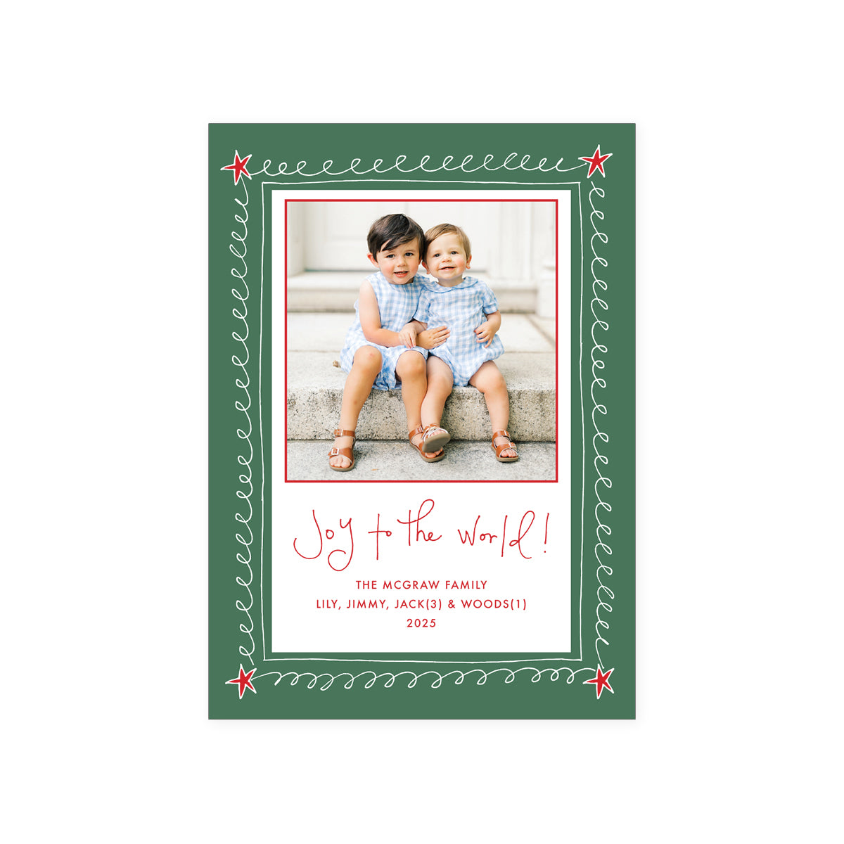 Doodle Border Holiday Card