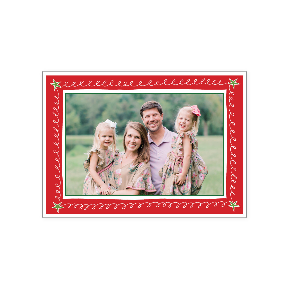 Doodle Border Holiday Card
