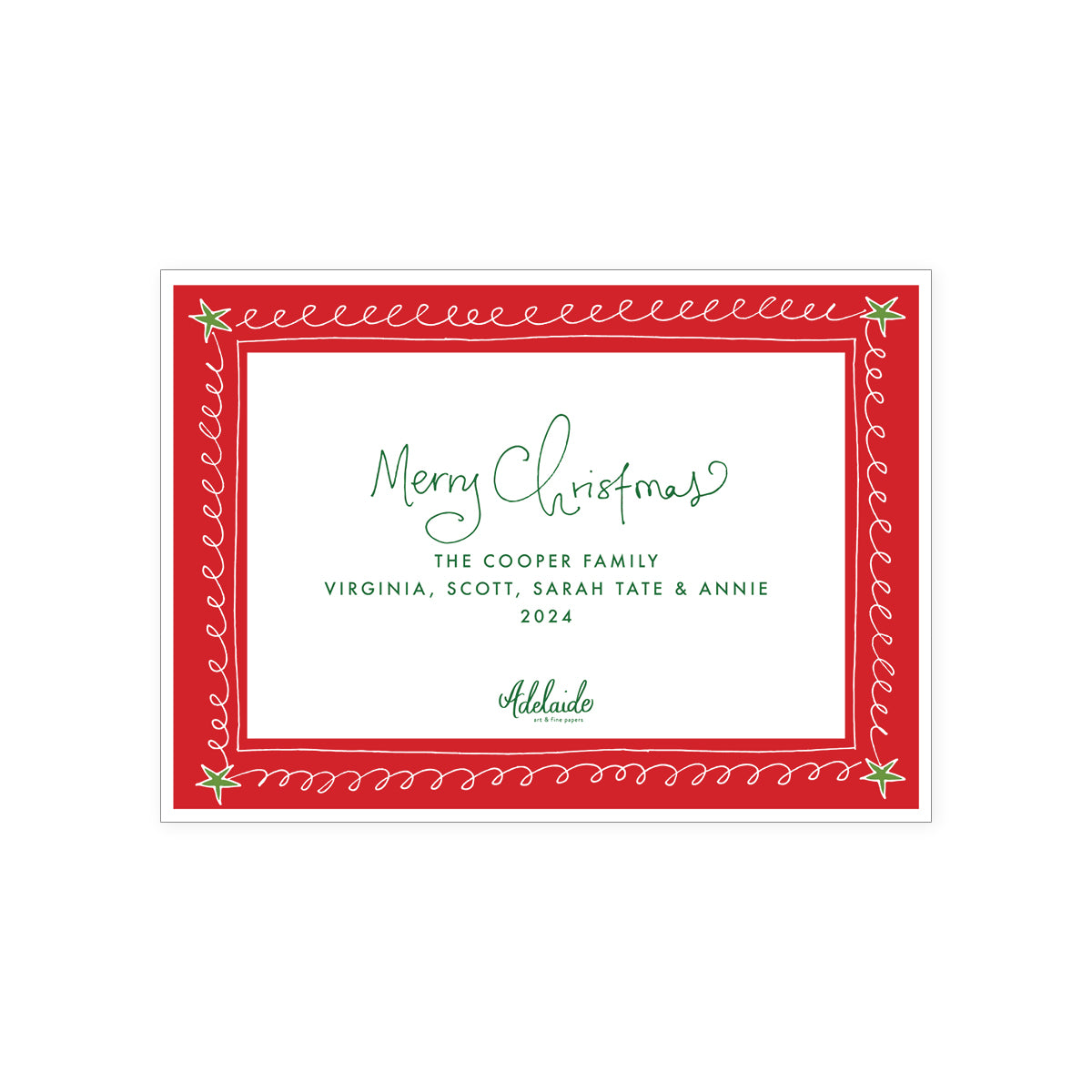 Doodle Border Holiday Card