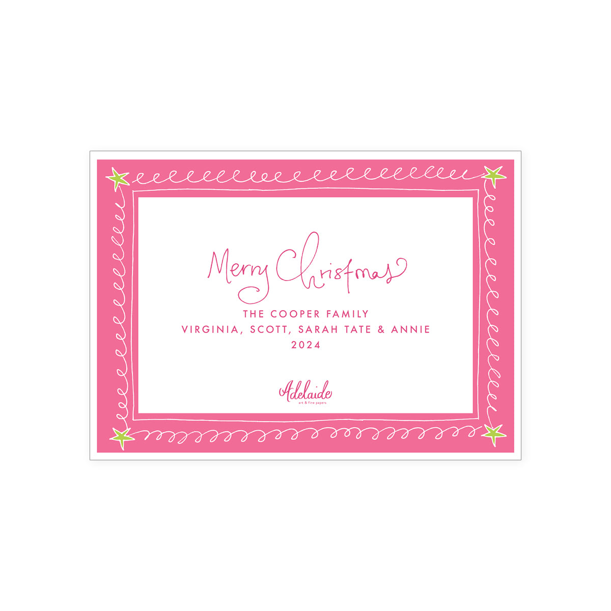 Doodle Border Holiday Card