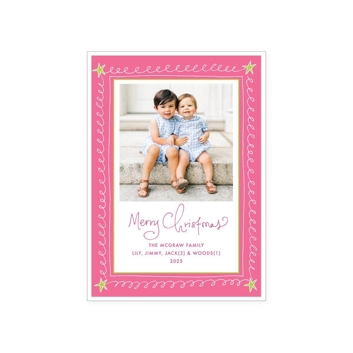 Doodle Border Holiday Card