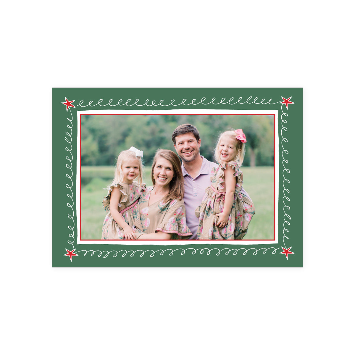 Doodle Border Holiday Card