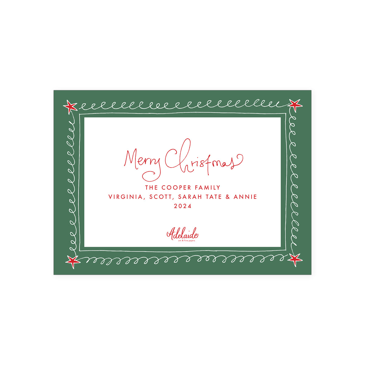 Doodle Border Holiday Card