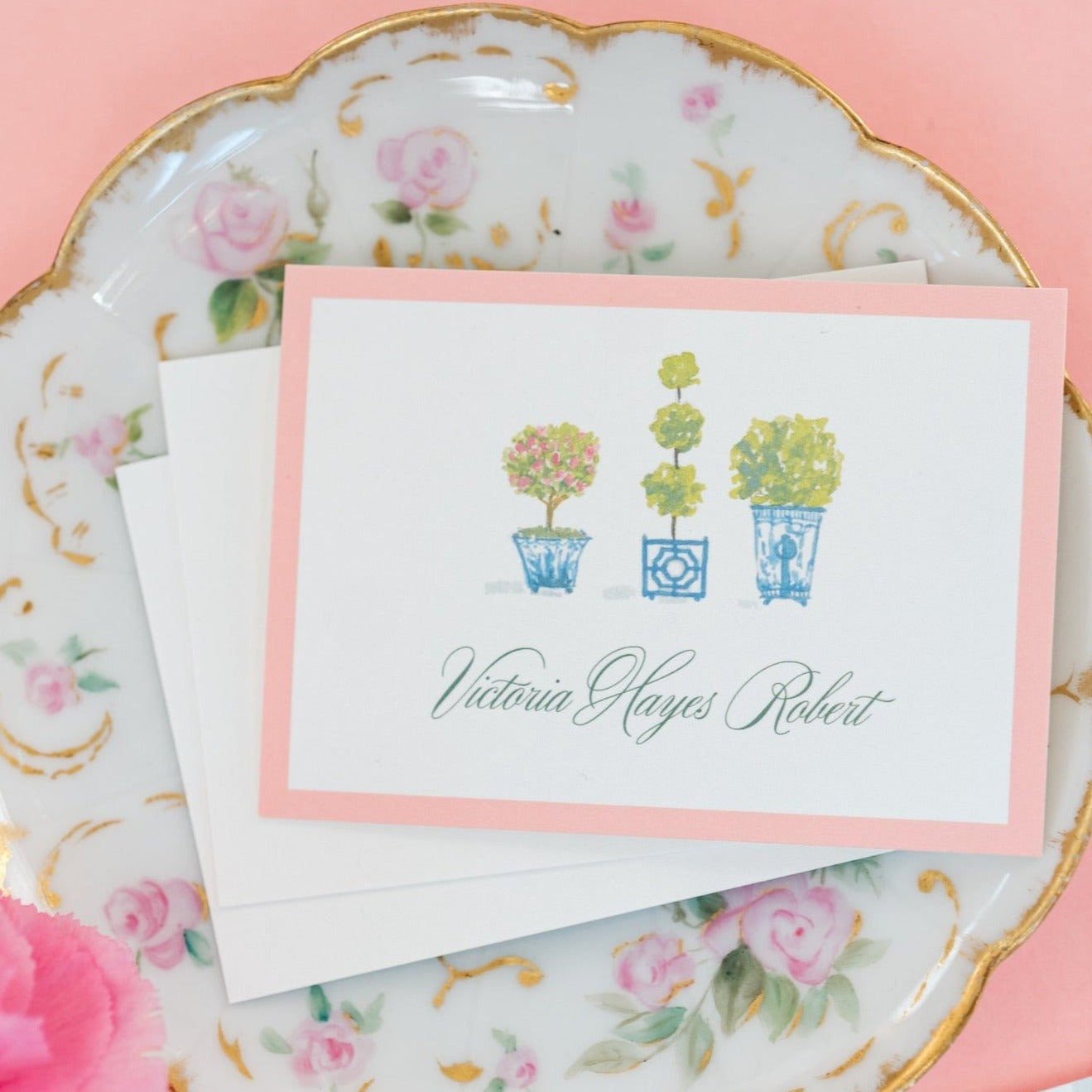 Pink Topiary Gift Tags