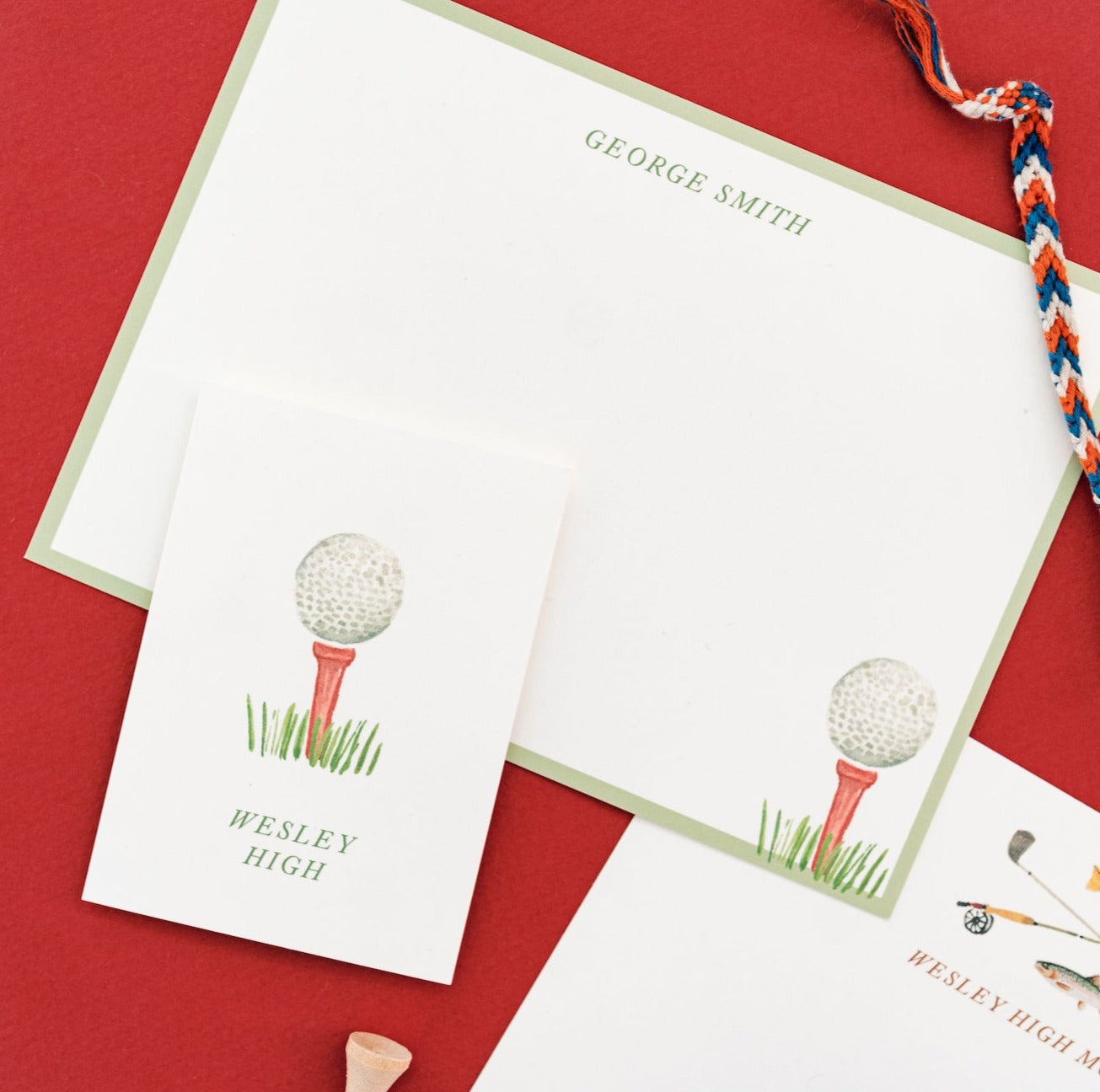 Golf Tee Stationery