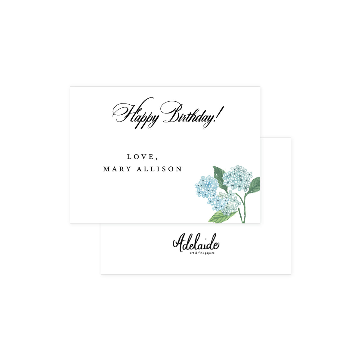 Birthday Hydrangea Gift Tags