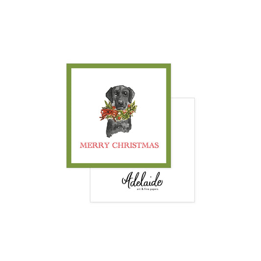 Black Lab Holiday Gift Tags