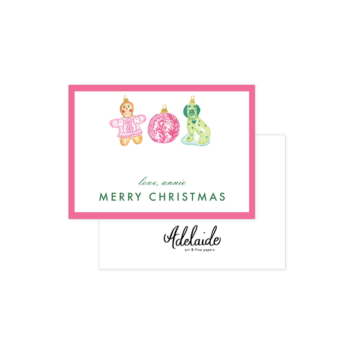 Festive Pink Holiday Gift Tags