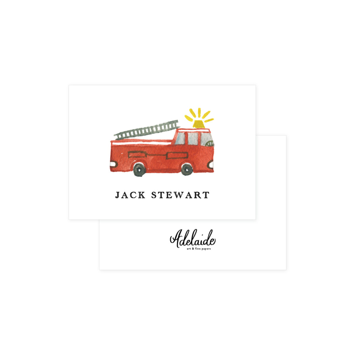 Fire Truck Gift Tags