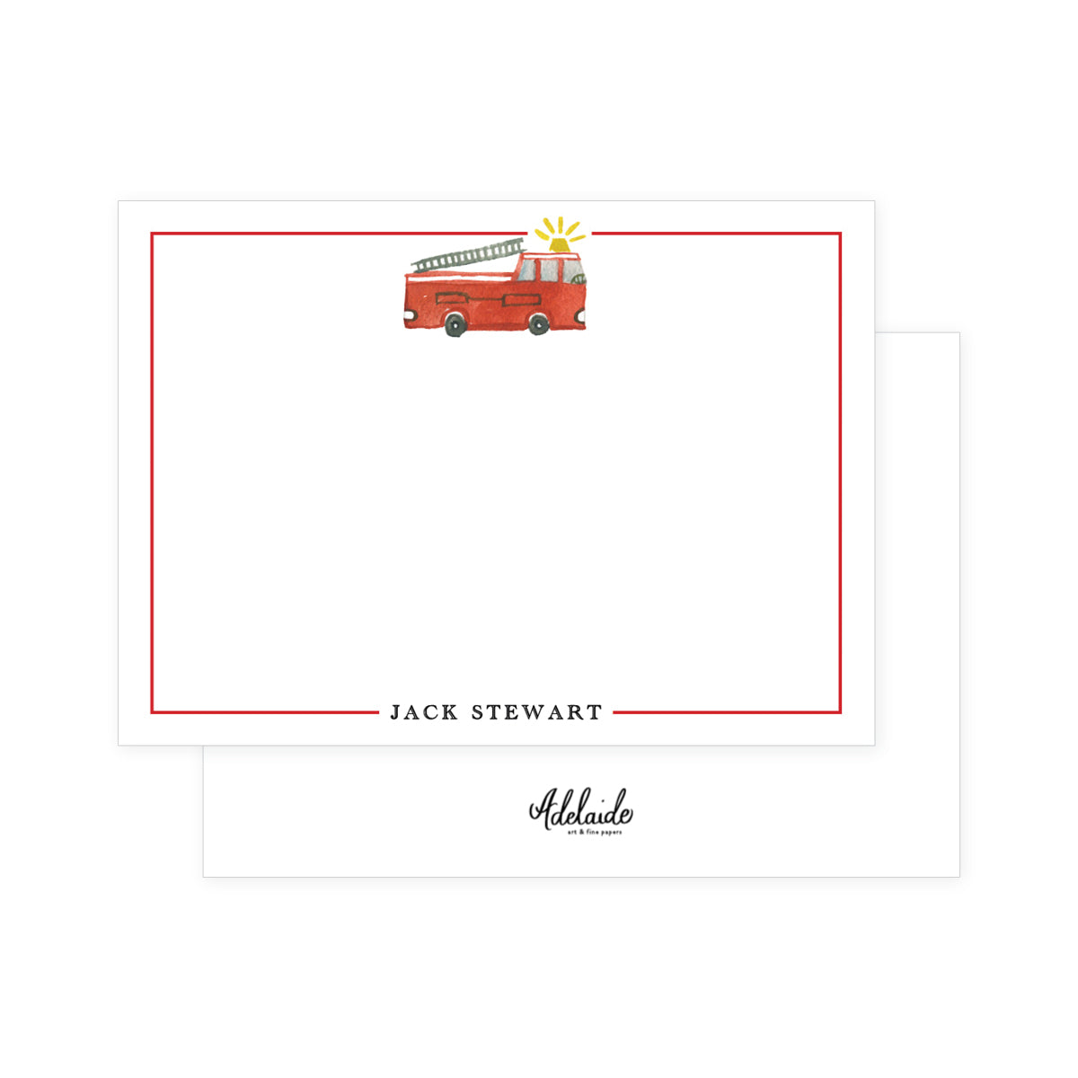 Fire Truck Stationery