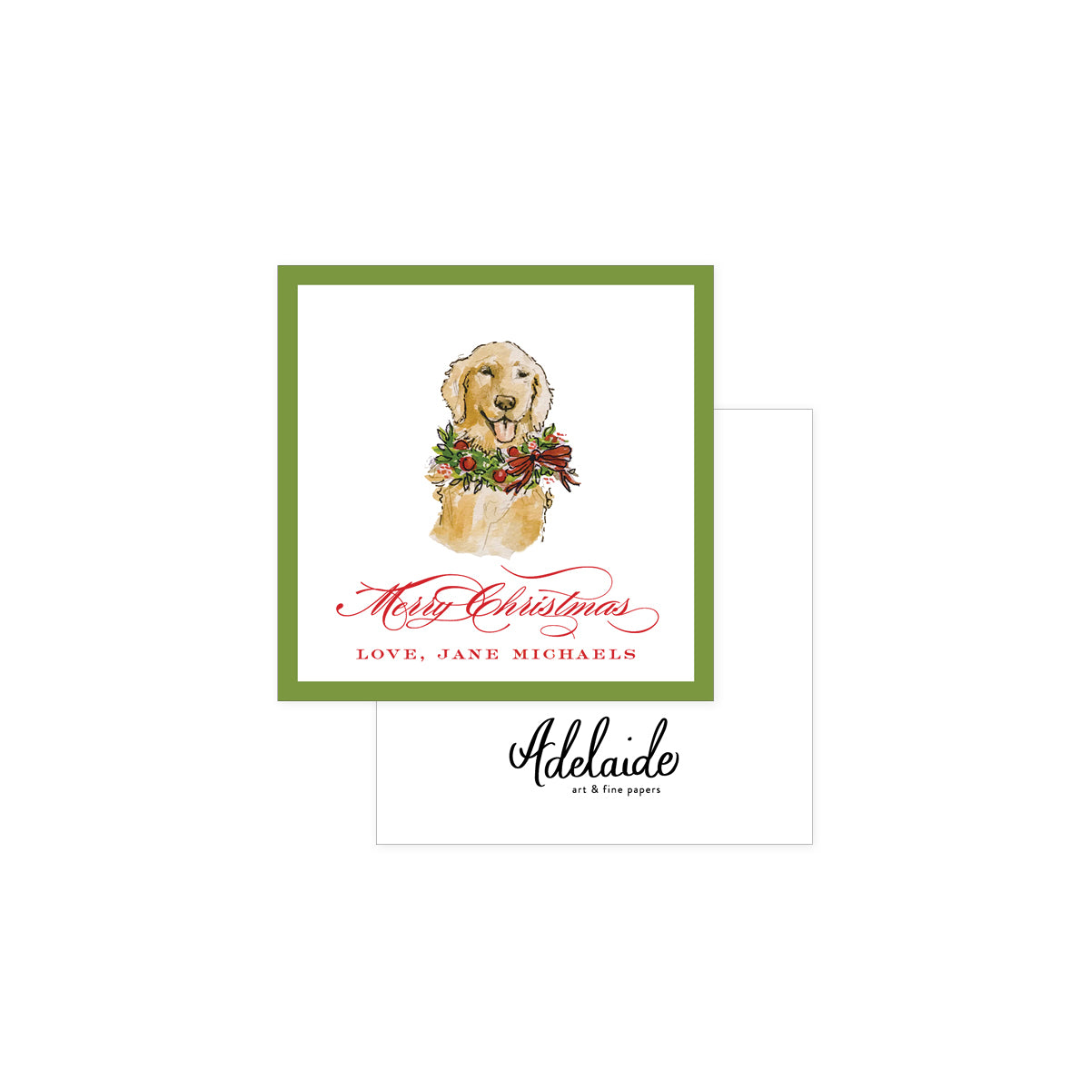 Golden Retriever Holiday Gift Tags