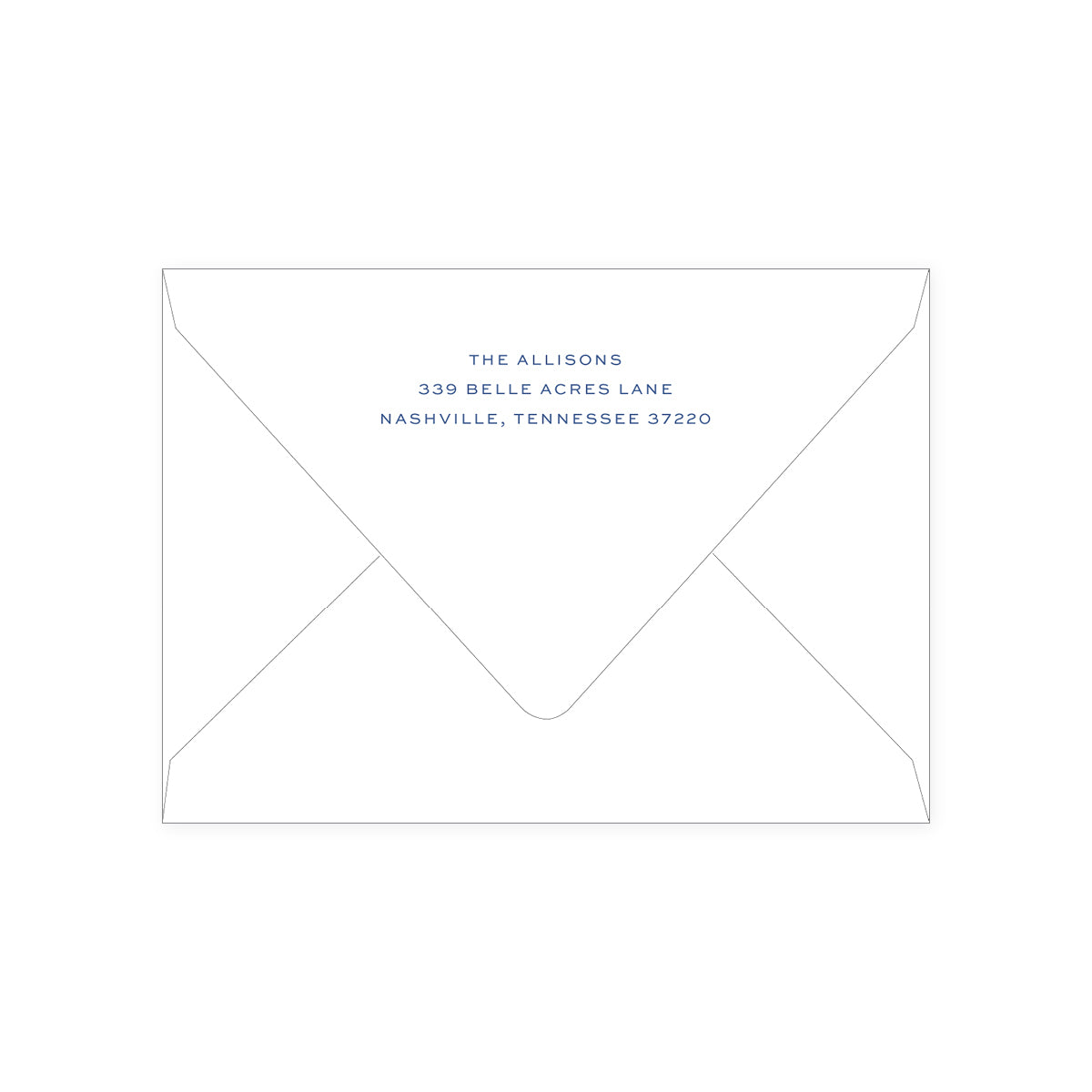 Blue Paisley Holiday Card