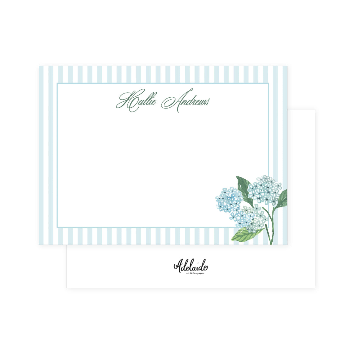 Hydrangea Border Stationery