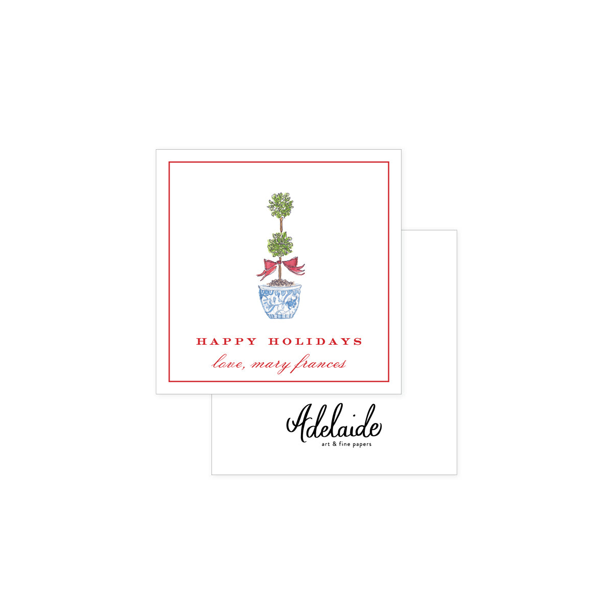 Merry Topiary Holiday Gift Tags