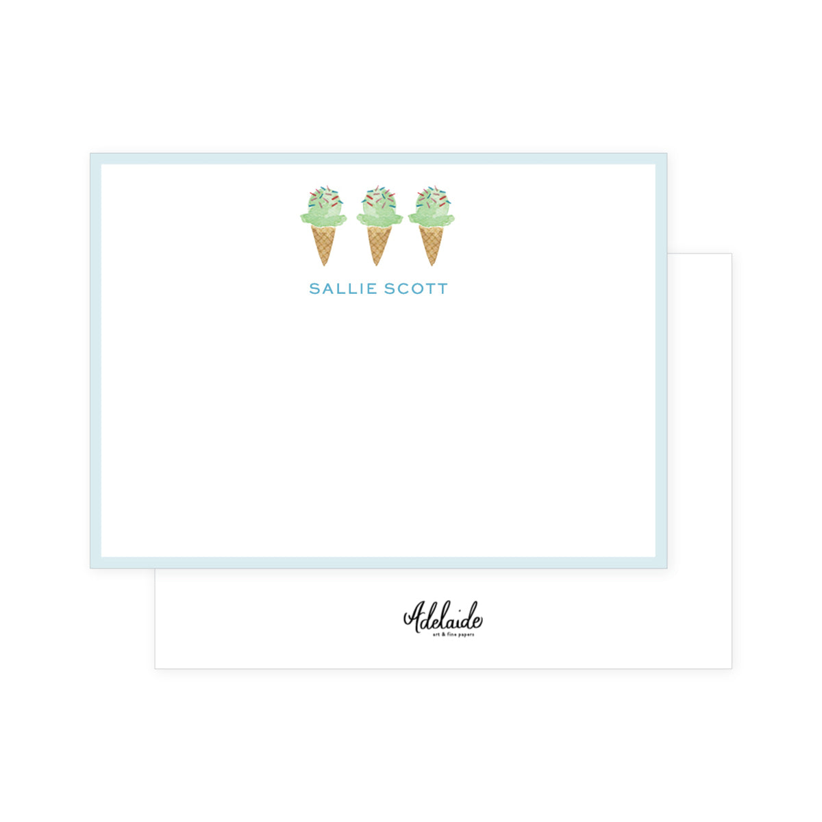 Mint Scoop Stationery