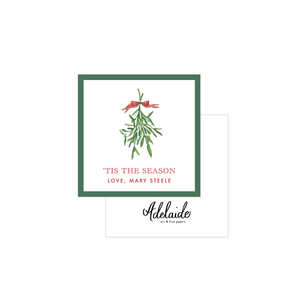 Mistletoe Holiday Gift Tags