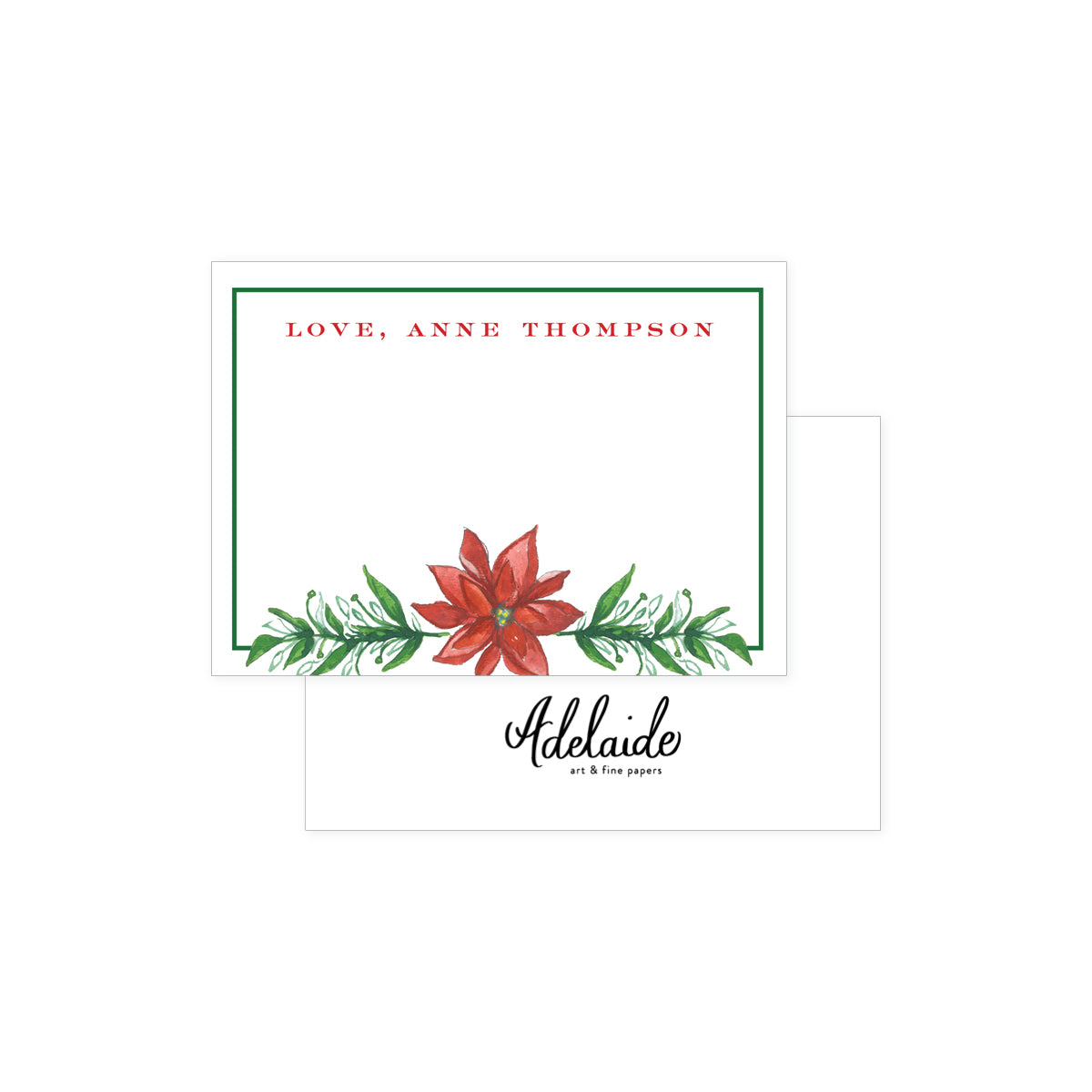 Poinsettia Holiday Gift Tags