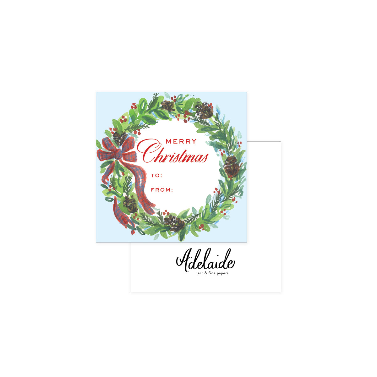 Wreath Holiday Gift Tags