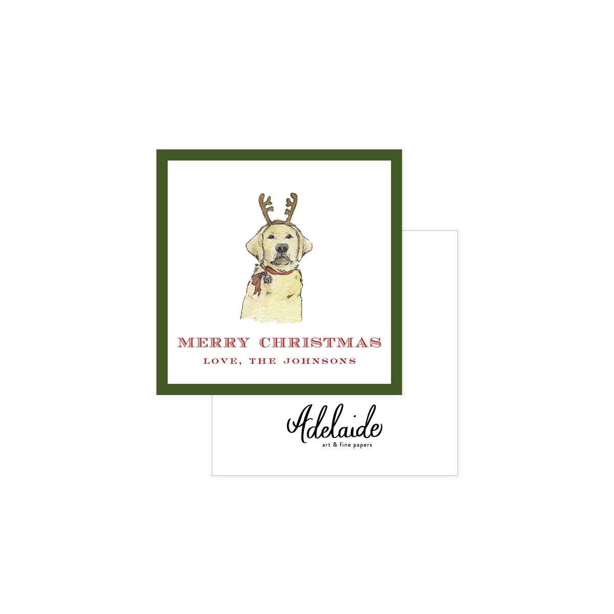 Yellow Lab Holiday Gift Tags