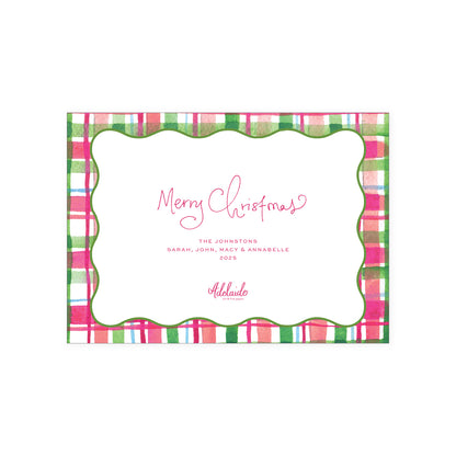 Plaid Holiday Card