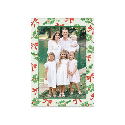 Holly Bow Holiday Card