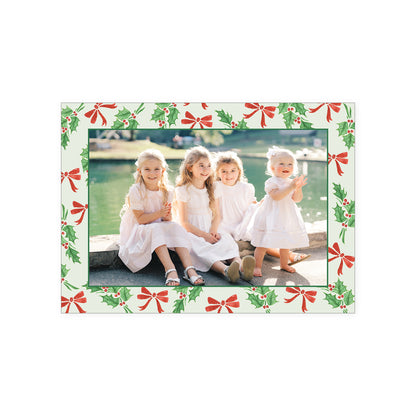 Holly Bow Holiday Card