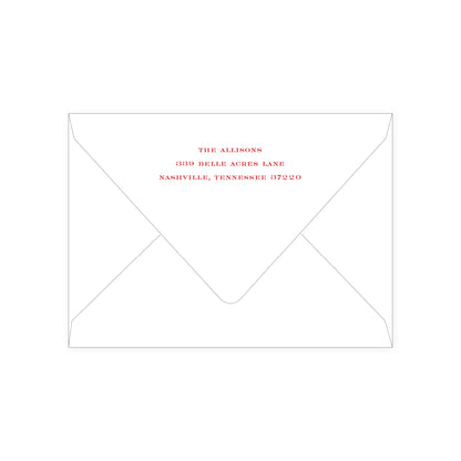 Holly Bow Holiday Card