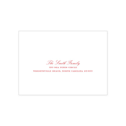 Holly Bow Holiday Card