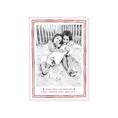Stripe Border Holiday Card