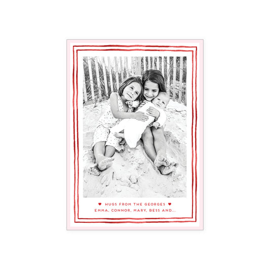 Stripe Border Holiday Card