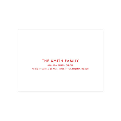 Stripe Border Holiday Card