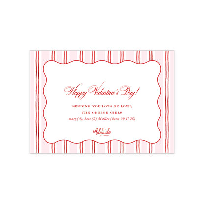 Stripe Border Holiday Card
