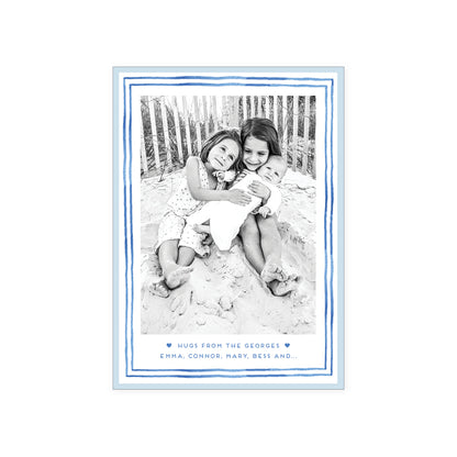 Stripe Border Holiday Card