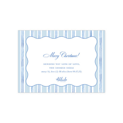 Stripe Border Holiday Card