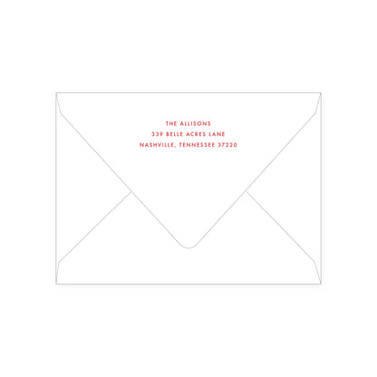 Stripe Border Holiday Card