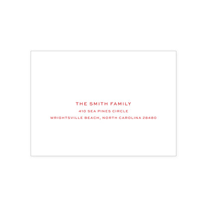 Holly Stripe Holiday Card