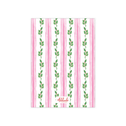 Holly Stripe Holiday Card